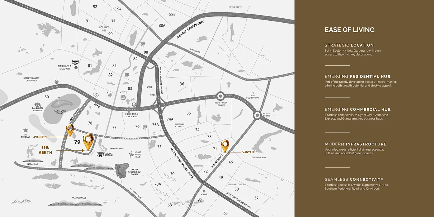 Location of Aura World Sector 79 Gurgaon Location of Aura World Sector 79 Gurgaon